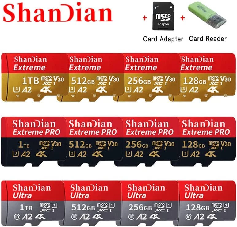 بطاقة ذاكرة صغيرة 256GB من ماي سوق-ستور، بطاقة SD صغيرة من الفئة 10 عالية السرعة، بطاقات TF مايكرو مع محول SD مجاني للهواتف الذكية/ التابلت والكمبيوتر - B0C1LJQM1Z