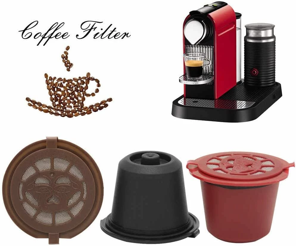 كبسولة القهوة القابلة لإعادة التعبئة لآلة مرشح نسبريسو - B07NF7RF5Y