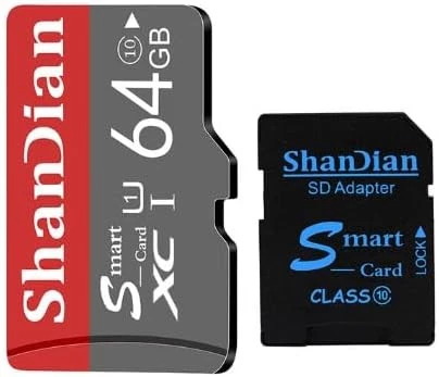 بطاقة ذاكرة من ماي سوق-ستور (64GB) بطاقة SD صغيرة من الفئة 10 عالية السرعة مع محول SD مجاني للهواتف الذكية/التابلت والكمبيوتر - قطعة واحدة-B0CC3NSWLV