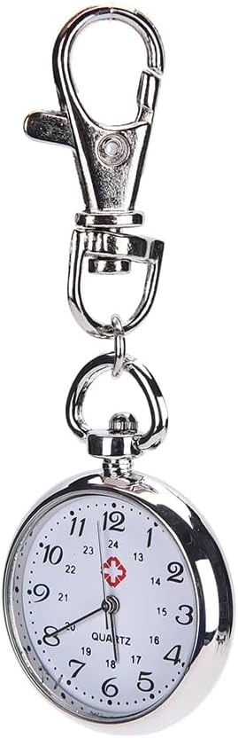 ساعة جيب كوارتز من الستانلس ستيل من ماي سوق-ستور، قطعة واحدة، سلسلة مفاتيح لطيفة، هدية جديدة-B0CF912N6S