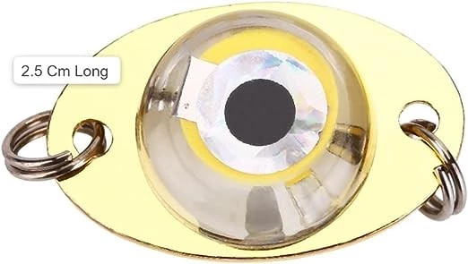 مصباح LED وامض صغير من ماي سوق-ستور بتصميم قطرة عميقة تحت الماء لصيد السمك والحبار (بطول 2.5 سم) (لون عشوائي)-B0CGD6N5SX
