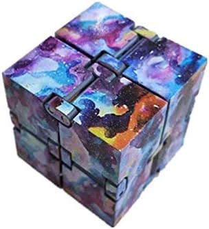 Fashion Interstellar Infinity Fidget Cube مضاد للإجهاد للكبار والأطفال هدية Edc لألعاب أصابع مرحة Adhd 2.5 (OU) أزرق-B096RFHTS1