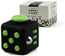 لعبة تململ صغيرة على شكل مكعبات مكتبية مصنوعة من الفينيل ألعاب أصابع للضغط متعة لتخفيف التوتر 3.3 سم سبينر يدوي ضد الإجهاد هدية كوبو للأصدقاء-B091JK2LJ5