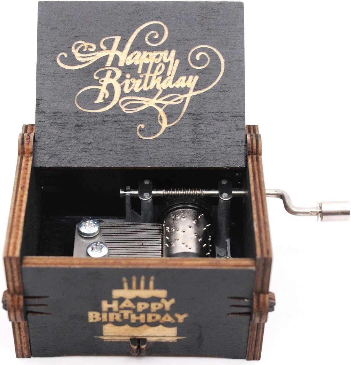 Music box from My Souq-Store, happy birthday gifts, black version - B0CLKH4KS9