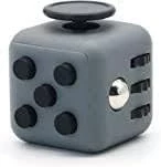 Anti-Stress Cube from My Souq-Store, Anti-Stress Cube with 6 Sides and Anti-Stress Functions [Gray/Black and can be used randomly]-toy-B0CLH8NRZ2