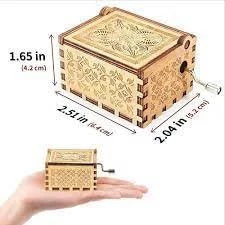 Non-Automatic Hand Arm Wooden Music Box from My Souq-Store for Christmas Gifts-B0CDNR1YFK