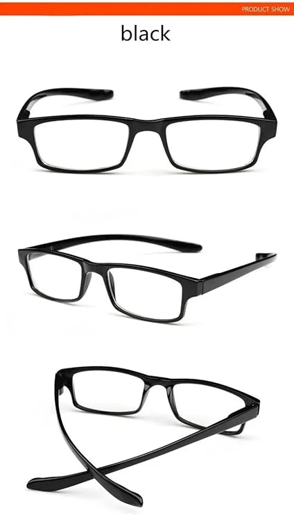 نظارات قراءة مريحة وخفيفة الوزن للرجال من ماي سوق ستور (قطعة واحدة + 4 قراءة) نظارات قراءة بحمالات معلقة قابلة للتمدد ومضادة للتعب وطول النظر الشيخوخي (الوان متنوعة) (+4.0) - B0CPD6FGWN