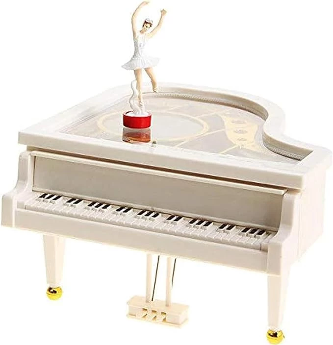 صندوق موسيقى بيانو تلقائي مع راقصة باليه من ماي سوق ستور-B0CPMFYVVL