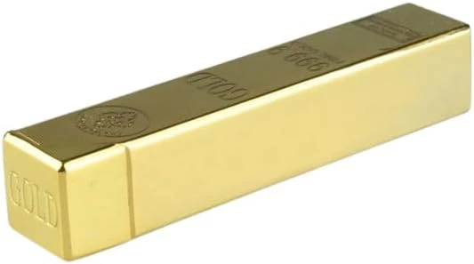 قطعة واحدة من ماي سوق-ستور - تطابق جديد على شكل قضيب ذهبي معدني مقاوم للماء 10000 مرة مطابقة ولاعة ذهبية (A)-B0CTYS3CSS