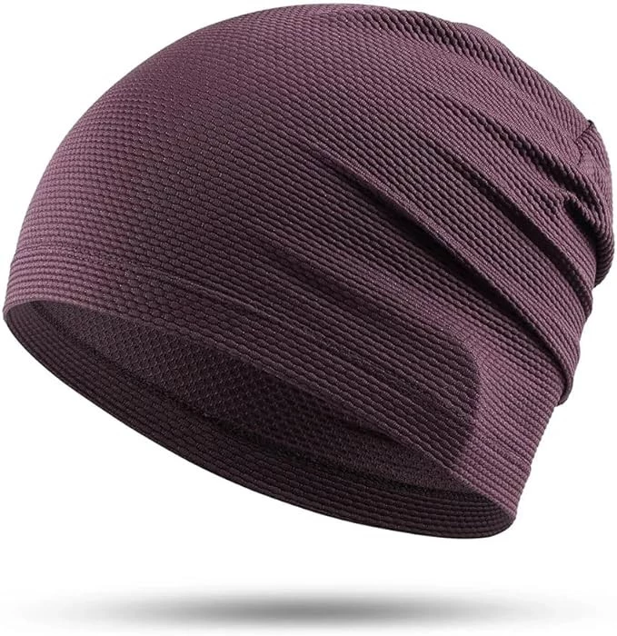 Fabulous Summer Running Hat from My Market-Store, Trendy Cycling Hat, Cycling Sports Hats, Rice Cover for Hiking and Baseball, Men's and Women's Beanie Hat (Dark Purple)