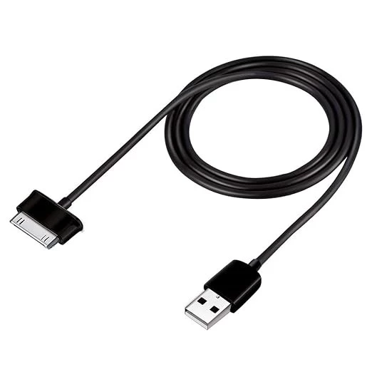 كابل شحن USB، كابل بيانات USB بطول 1 متر متوافق مع سامسونج جالكسي تاب 2 10.1 P5100 P7500 7.0 بلس T859