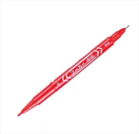 MySouq-Store 1PCS B-MO-120-MC-R Mckee permanent marker twin pen [fine/extra-fine] 2 Pcs SET