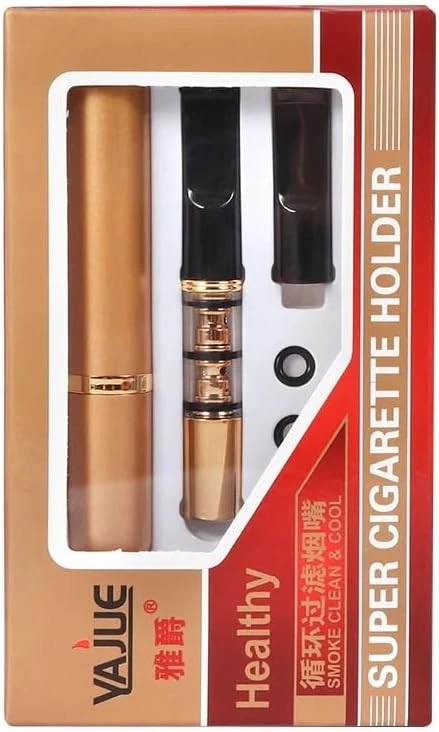 MySouq-Syore -[1Pcs - XD-601] Filtration Cigarette Mouthpiece Handheld Reusable Reduce Tar Holder Filters 1 Pcs Set Smoking Accessories