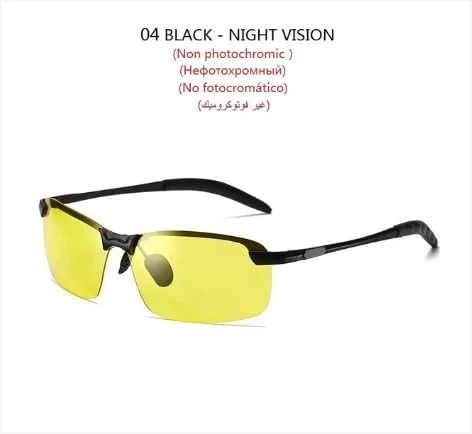MySouq-Store Color-Changing Polarized Sunglasses Men 'S Night Vision Sunglasses 3043 Outdoor Riding Day And Night Driving Sunglasses (Yallow Glasses)