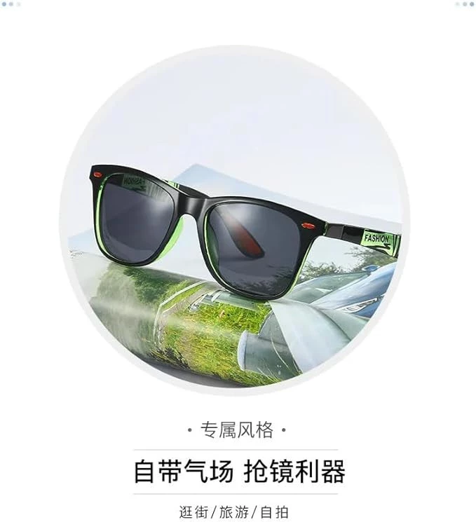 MySouq-Store [1Pcs-14 * 5cm-18Grams - Dark Blue] 2022 نظارات شمسية جديدة مستطيلة للجنسين تصميم أزياء ريترو صن نظارات نظارات UV400 نظارات