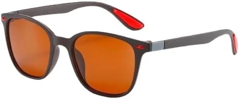 MySouq-Store [1Pcs-14 * 5cm-18Grams - Hazel color ] 2022 New Unisex Rectangle Vintage Sunglasses Fashion Design Retro Sun Glasses Man Eyeglass Casual Goggles UV400 Eyewear - Hazel- H0808