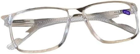 MySouq-Store نظارات القراءة للرجال والنساء (ظلال شفافة) (+1.00) - B0D7S97Q3K