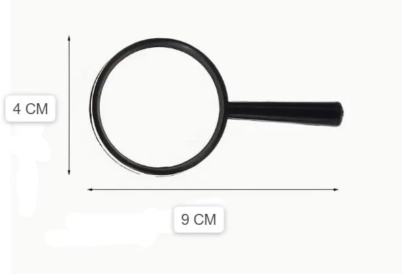 My Souq Store 40mm Plastic Frame Portable Transparent Mini Pocket Magnifiers [1pc - 3X Diameter - 4cm] Magnifying Glass Reading Tools for Older Students-B0CQKCQ6PP