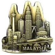 -MySouq-Store Metal 3D Cute Magnet Fridge Sticker Magnet Decoration Home Souvenir As Shown (MALAYSIA)-B0DCBZTHVY