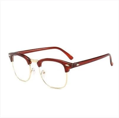 My Souq Store Anti-Radiation Anti-Blue Light Medical Glasses with Replaceable Lenses, High Quality Semi-Metallic Computer Glasses (Frame Color: Cafe Gold)-B0DC6XF14Q