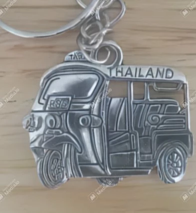 My Souq-Store Antique Silver Keychain, AA461 Thai Tuk Taxi Clasp Key Chain-B0DCK79HKZ