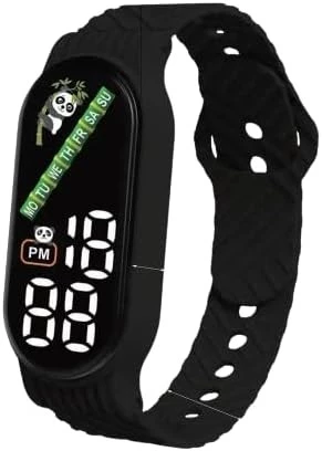 Digital watch with large accuracy, water resistance from My Souq-Store, as a daily gift for children, black color- B0DDH4TSP8