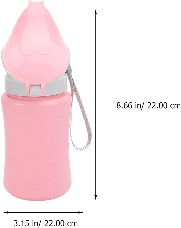 MySouq.Co Store Portable Baby Child Potty Urinal Emergency Urinal Toilet for Camping Car Travel and Kid Potty Pee Training (Girls - Pink)- B0DDL2BZ8S