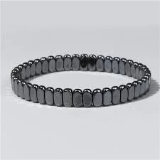 My Souq Store Men's Weight Loss Magnetic Therapy Bracelet [1 Piece] Black Hematite Stretchy Stone Sports Therapy Bracelet,- B0DDRB2F9B