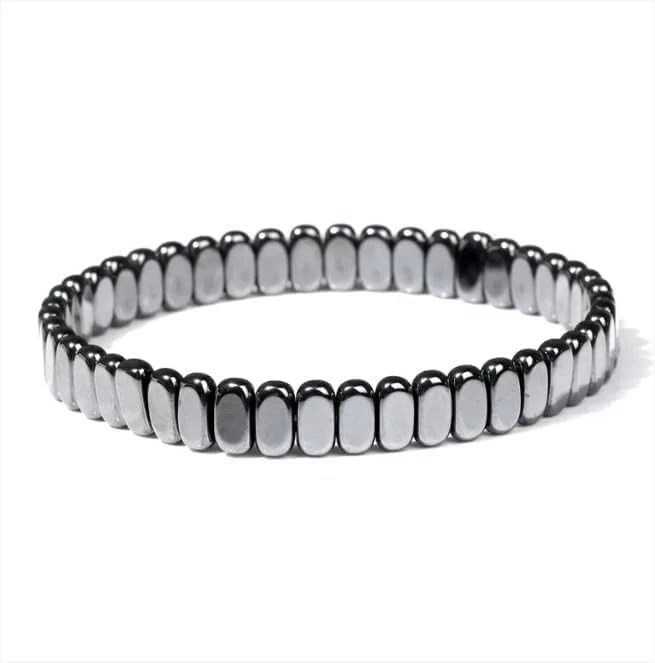 My Souq Store Men's Weight Loss Magnetic Therapy Bracelet [1 Piece] Black Hematite Stretchy Stone Sports Therapy Bracelet,-B0DDRBQJ39