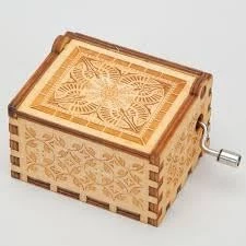 My Souq Store Antique Wood Carved Music Box, Best Gifts for Family and Friends-B0DF4YH4K2