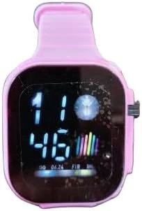 MySouq-Store Led Display Digital Kids Watches Sport Boys Girls Luminous Children’s Electronic Wristwatch Students Clock Watches Relojes 2024 (Light Purple)-B0DF56JF5B