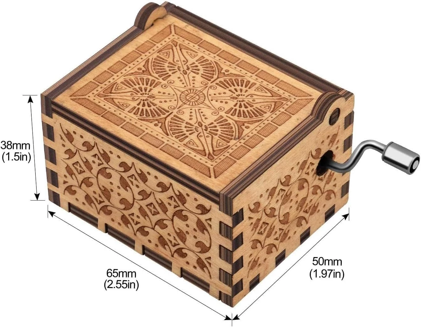 New Edition U RMI Sunshine Music Box from Mai Souq-Store, Handmade Music Box with Five Knots-B0DF6Q23QJ