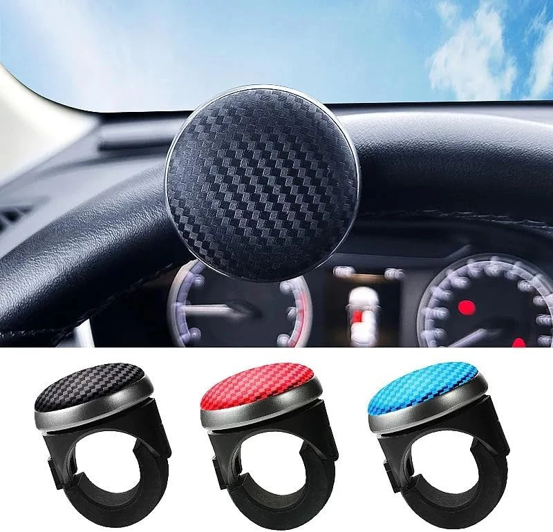 Driving Assistant Booster Steering Wheel Knob Universal Manual Steering Wheel Rotary Knob for Sedans, Saloons, Trucks, SUVs, (Square)-B0DFDMXM1C