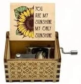 You Are My Sunshine Music Box from My Souq Store - Handmade Half Sun Flower Music Box as shown,-B0DFDVN2RY