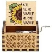 New Edition You Are My Sunshine Music Box from My Souq Store - Handmade Music Box Sunflower Edition-B0DFDY4MNQ