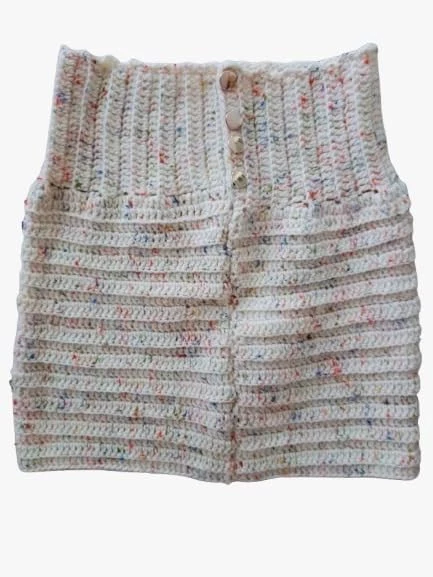 My Souq Store Handmade Crochet Skirt for Youth, Women and Girls (Waist 30 to 40 cm max) - (Body 45 to 60 cm max)-B0DGQVB9CF