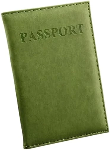 My Souq-Store Faux Leather ID Card Holder Passport Wallet, 1 Piece (Light Green), Unisex Adult-B0CK9SQRDP