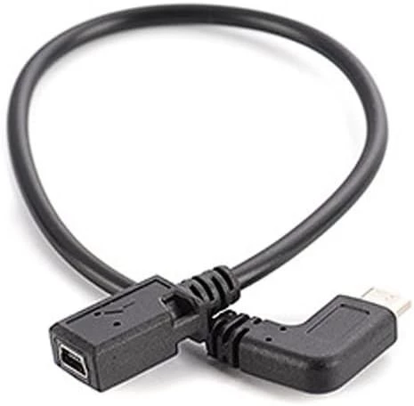 كيبل وصلة USB ميني USB انثى الى USB صغير بزاوية 90 درجة من ماي سوق.كو ستور، كيبل شحن ومزامنة شحن للابتوب (مستقيم)-B0DHYM37H2