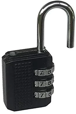 3Digit Combination Padlock School Gym Locker Secure Lock Luggage Travel Backpack Suitcase Lock Compact Portable Password Resettable Code Lock B091CJMDTT