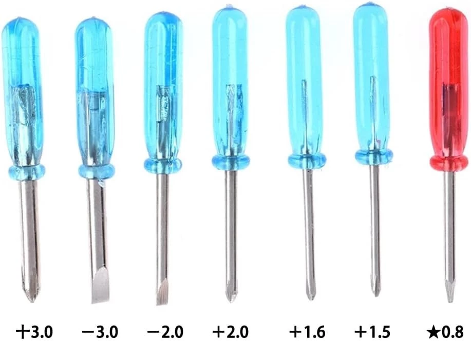 -MySouq-Store 7Pcs/Set Small Portable Screwdriver Star Slotted Cross Screwdriver Repair For Small Items For Phone Laptop Repair Open Tools RandomB0DK655GZM