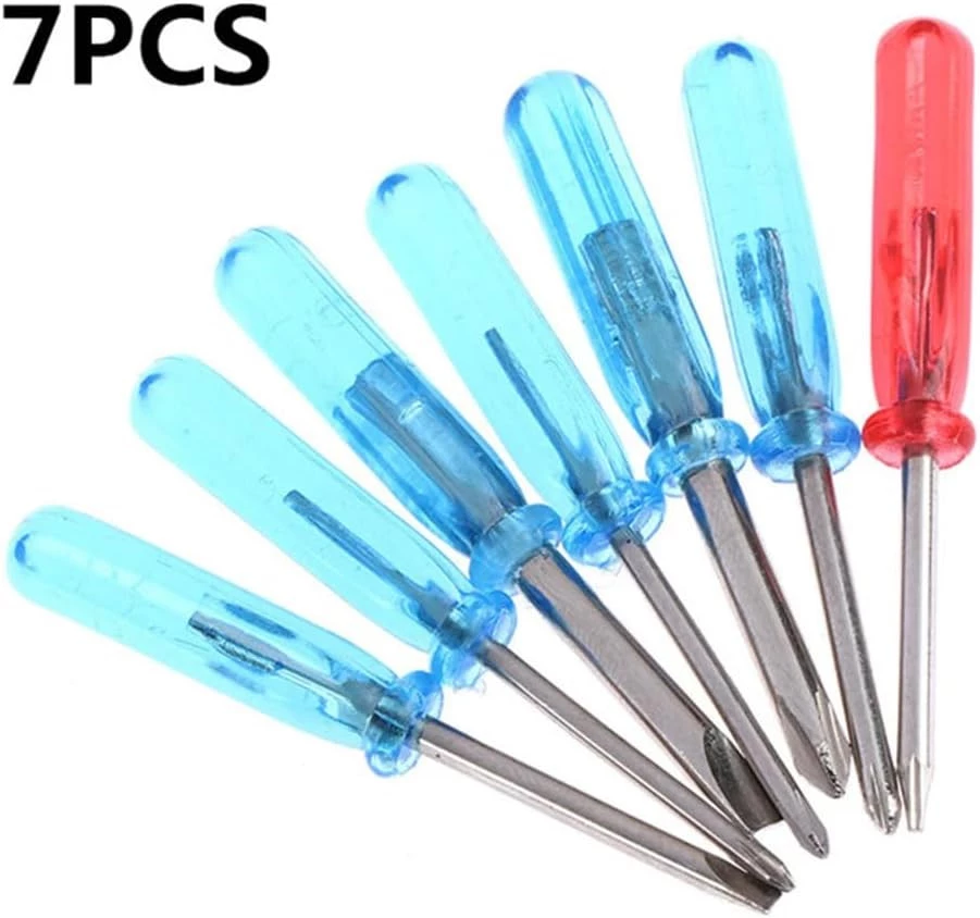 -MySouq-Store 7Pcs/Set Small Portable Screwdriver Star Slotted Cross Screwdriver Repair For Small Items For Phone Laptop Repair Open Tools RandomB0DK655GZM