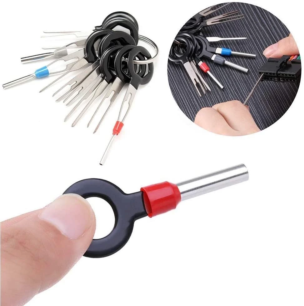 Terminals Removal Tools Auto Car Wire Connector Terminal Pin Extractors Puller Repair Remover Key Tools Set 26pcs
