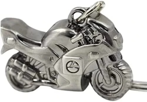 حلقة مفاتيح معدنية بشكل دراجة النارية
