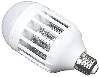 مصباح LED مضاد للبعوض صاعق قاتل للحشرات الطائرة بمصباح 15 وات أبيض