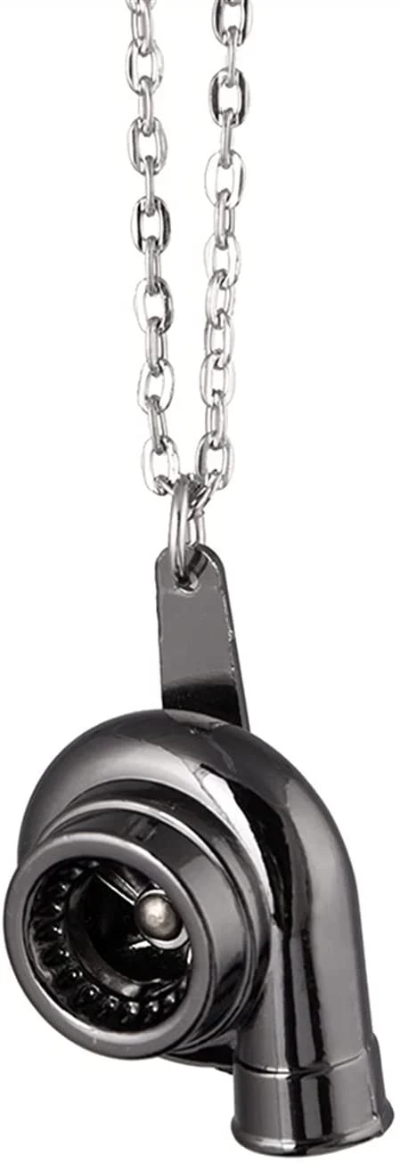 زينة معلقة على شكل توربو للسيارة ملحقات تزيين مرآة الرؤية الخلفية للسيارة الداخلية (اللون: أسود ، الحجم: مجاني) - B09D7FQNSK