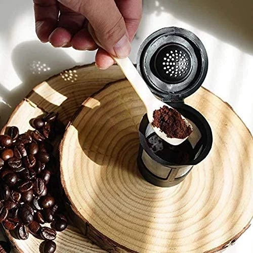 كبسولات قهوة Ame كوب فلتر قابل لإعادة الملء K-Cup Coffee Filter Pod + ملعقة قهوة