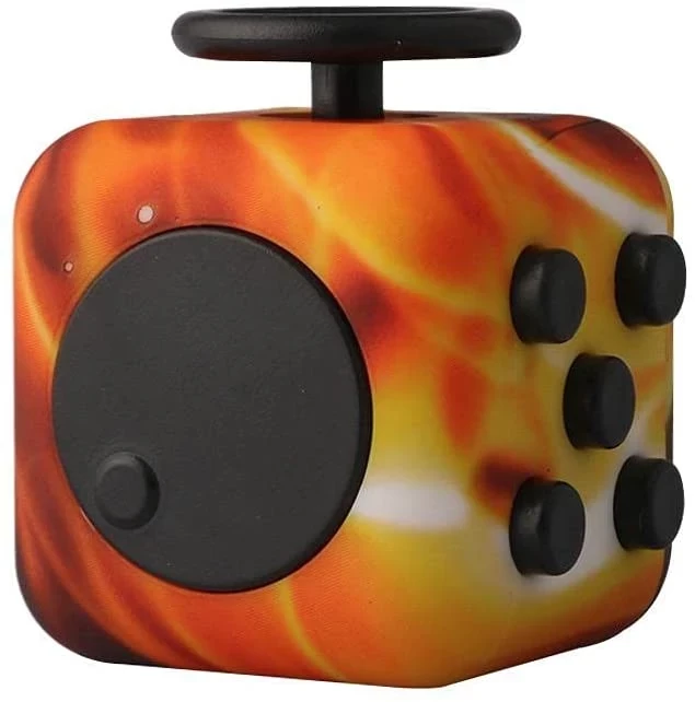 Fidget Cube 3.3cm Toy Relieves Stress And Anxiety for Children Wood Grain EDC Desk Finger Toy Fun B0968WPQ72