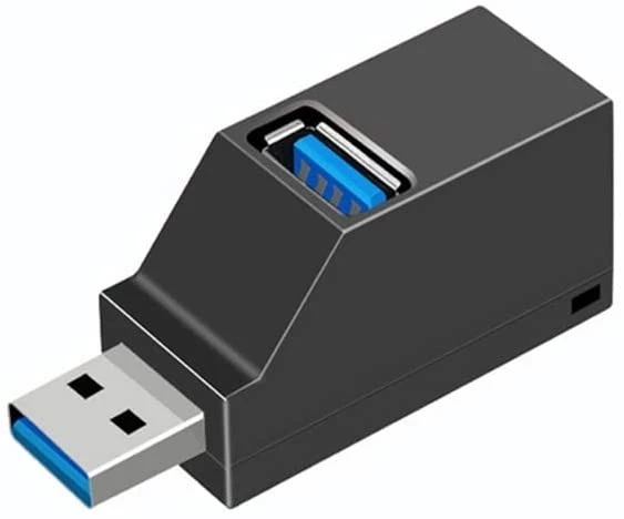 محول موزع بموسع صغير USB 3.0 و2.0 مزود بثلاثة منافذ وسرعة عالية لقراءة يو ديسك، اكسسوارات مناسبة لكمبيوتر ولاب توب وماك بوم وموبايل - B0B17TC3QY