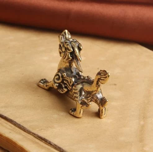 ديكور المنزل الحلي النحاس التماثيل الحيوانية تمثال فنغشوي