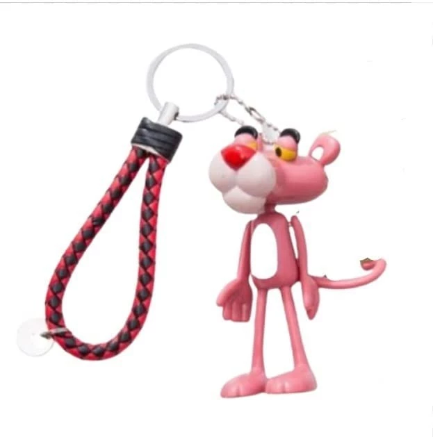 جديد الوردي المفاتيح لطيف الحيوان كيرينغ اكسسوارات السيارات الموضة الإبداعية حقيبة الحلي هدية